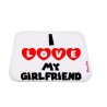mouse pad tappetino pc scritta i love my girlfriend san valentino idea regalo