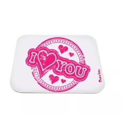 mouse pad tappetino pc scritta i love you san valentino idea regalo cuore ti amo