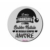 mouse pad tappetino pc scritta il mio fidanzato regalo natale babbo natale