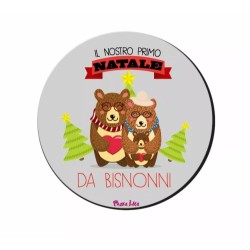 mouse pad tappetino pc scritta il nostro primo natale da bisnonni regali