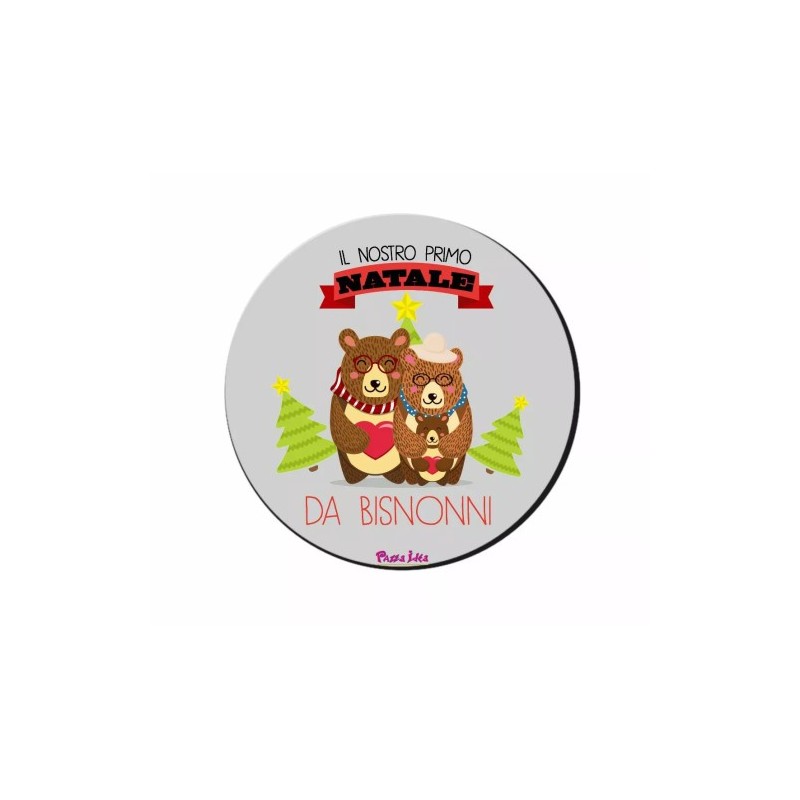 mouse pad tappetino pc scritta il nostro primo natale da bisnonni regali