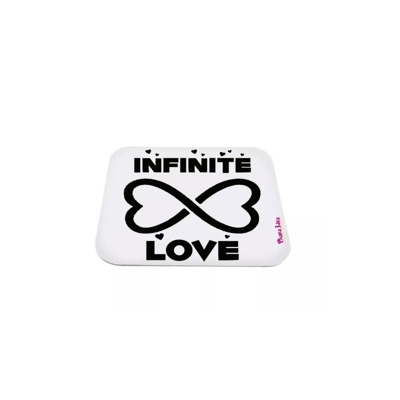 mouse pad tappetino pc scritta infinite love san valentino idea regalo infinito