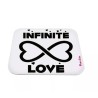 mouse pad tappetino pc scritta infinite love san valentino idea regalo infinito