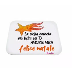 mouse pad tappetino pc scritta la stella cometa piu bella sei tu amore natale