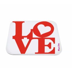 mouse pad tappetino pc scritta love idea regalo san valentino cuore amore