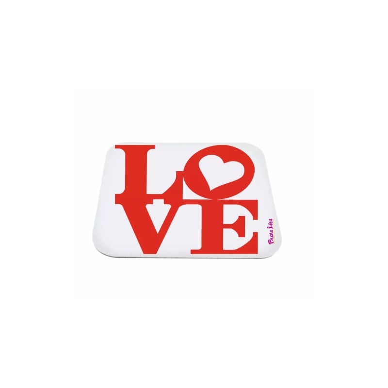 mouse pad tappetino pc scritta love idea regalo san valentino cuore amore