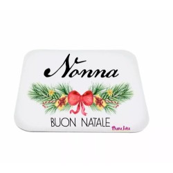 mouse pad tappetino pc scritta nonna buon natale idea regalo