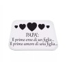 mouse pad tappetino pc scritta papa' primo eroe di un figlio primo amore figlia
