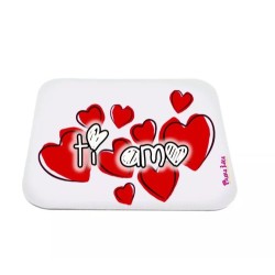 mouse pad tappetino pc scritta ti amo idea regalo san valentino cuore amore