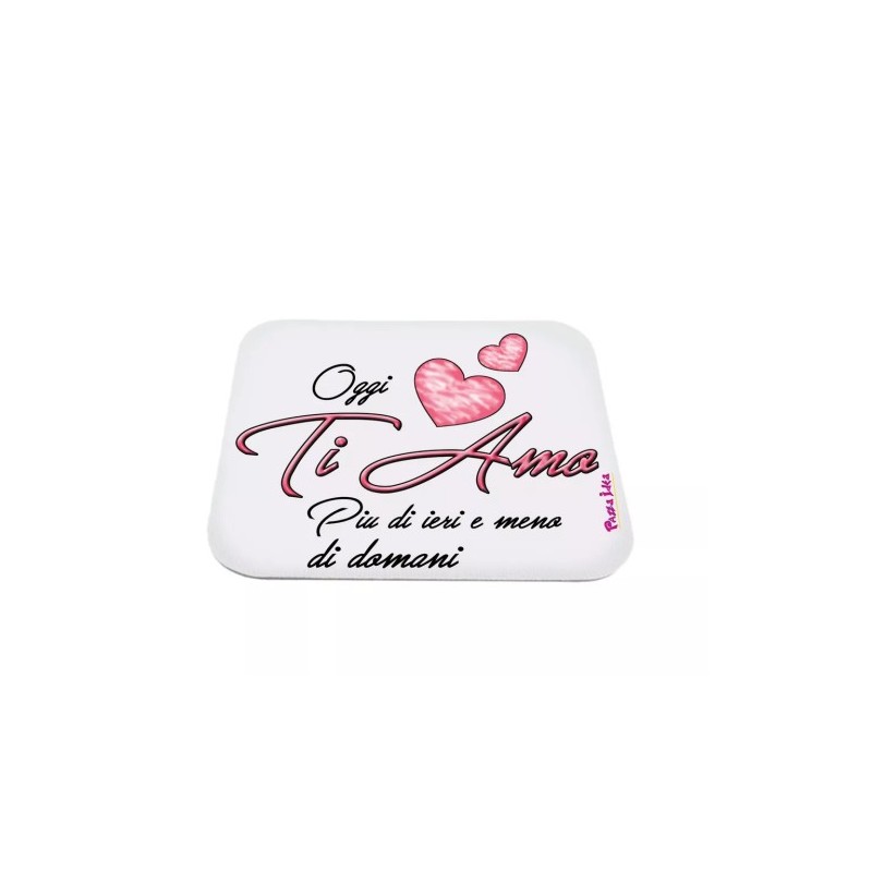 mouse pad tappetino pc scritta ti amo san valentino idea regalo amore cuori