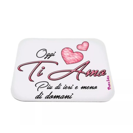 mouse pad tappetino pc scritta ti amo san valentino idea regalo amore cuori