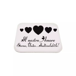 mouse pad tappetino per pc scritta amore eterno unico idea regalo san valentino