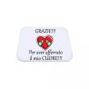 mouse pad tappetino per pc scritta grazie cuore idea regalo san valentino