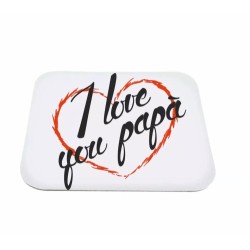 mouse pad tappetino per pc scritta i love you papa' festa compleanno