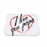 mouse pad tappetino per pc scritta i love you papa' festa compleanno