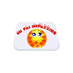 mouse pad tappetino per pc scritta mi fai impazzire smile idea regalo