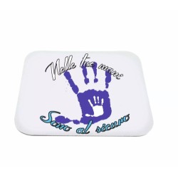mouse pad tappetino per pc scritta nelle tue mani sono al sicuro papa' festa
