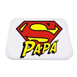 mouse pad tappetino per pc scritta SUPER PAPA' festa auguri compleanno