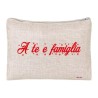pochette donna porta oggetti scritta a te e famiglia idea regalo natale