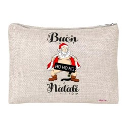 pochette donna porta oggetti scritta buon natale idea regalo babbo natale
