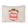 pochette donna porta oggetti scritta buon natale idea regalo simpatica natale