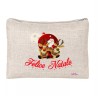 pochette donna porta oggetti scritta felice natale idea regalo simpatica natale