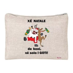 pochette donna porta oggetti scritta xe natale de boni x solo i goti