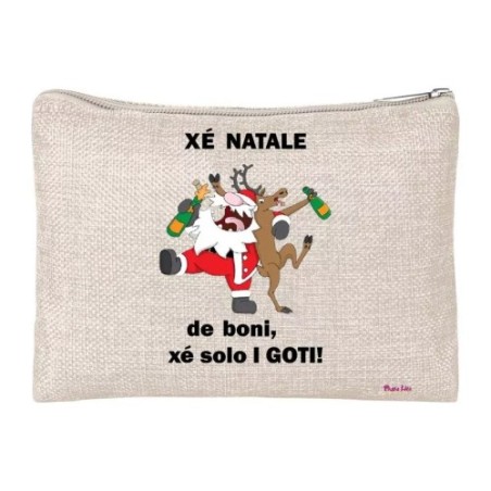 pochette donna porta oggetti scritta xe natale de boni x solo i goti