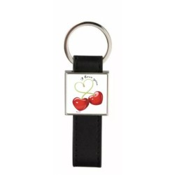 portachiave pelle metallo scritta i love you san valentino amore regalo ciliege