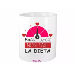 portapenne 8x10 scritta fate l'amore non fate la dieta san valentino regalo