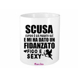 portapenne 8x10 scritta fidanzato figo e sexy san valentino regalo cupido