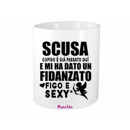 portapenne 8x10 scritta fidanzato figo e sexy san valentino regalo cupido