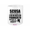 portapenne 8x10 scritta fidanzato figo e sexy san valentino regalo cupido
