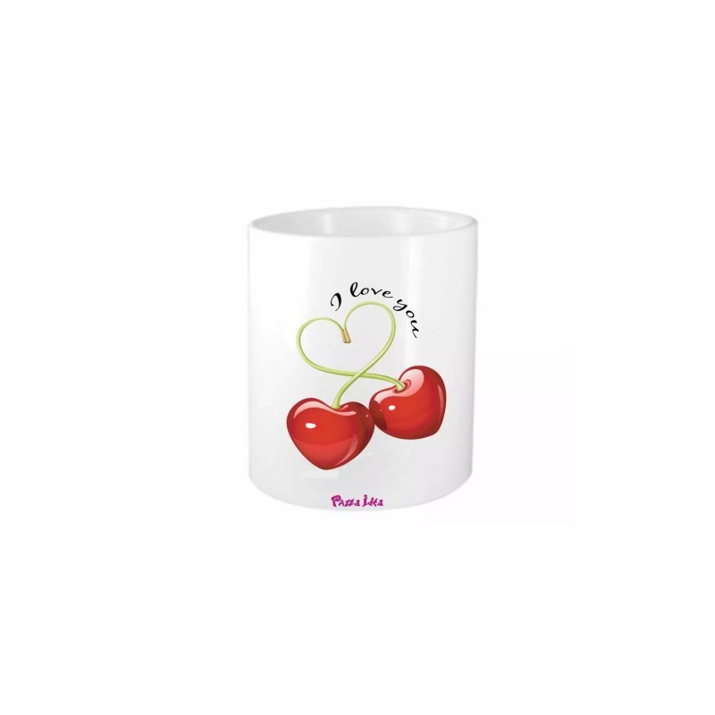 portapenne 8x10 scritta i love you ciliege amore san valentino regalo