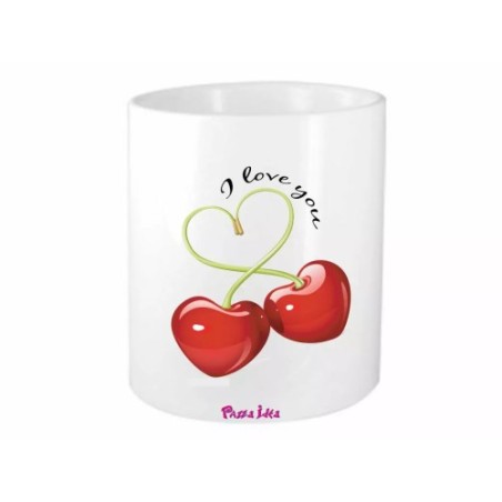 portapenne 8x10 scritta i love you ciliege amore san valentino regalo