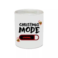 salvadanaio 8 x 10 cm ceramica scritta christmas mode idea regalo uomo donna