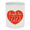 salvadanaio con scritta TI VOGLIO BENE PAPA' festa papa' compleanno auguri