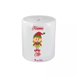 salvadanaio in ceramica scritta mamma elfo idea regalo natale