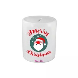 salvadanaio in ceramica scritta merry christmas idea regalo babbo natale