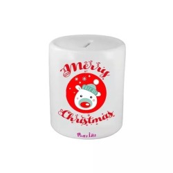 salvadanaio in ceramica scritta merry christmas idea regalo natale