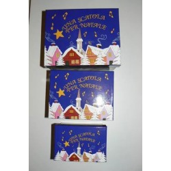 SET 3 SCATOLE REGALO NATALE varie misure