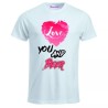 t-shirt bianca uomo scritta love you and beer idea regalo san valentino