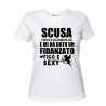 t-shirt donna bianca scritta ho un fidanzato figo e sexy regalo san valentino