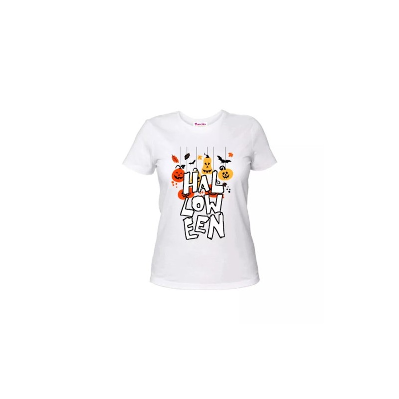 t-shirt maglia bianca donna scritta halloween idea regalo