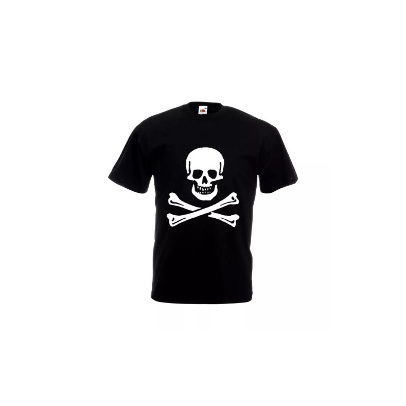 t-shirt maglia nera donna uomo disegno teschio morte idea regalo