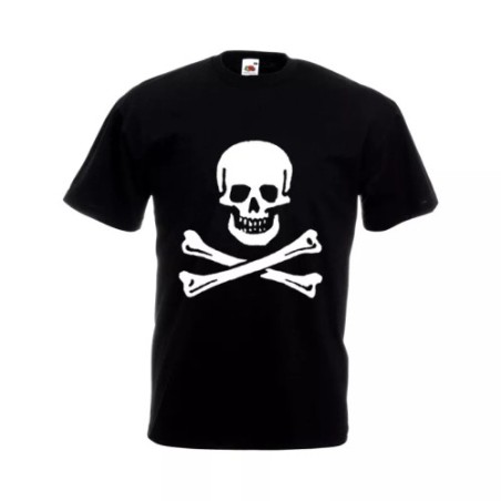 t-shirt maglia nera donna uomo disegno teschio morte idea regalo