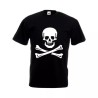 t-shirt maglia nera donna uomo disegno teschio morte idea regalo