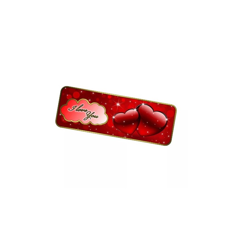 targa targhetta 18,2x8,2 appendere scritta i love you cuore san valentino amore