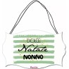 targa targhetta legno mdf 10,4X16,9 scritta dolce natale nonno regalo nipoti