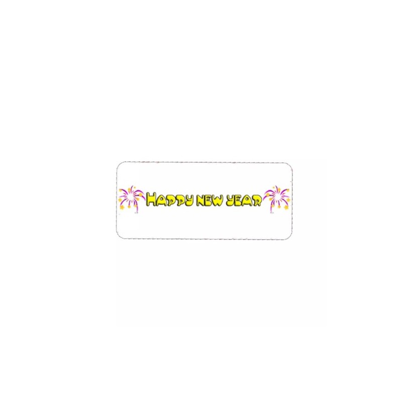 targa targhetta metallo appendere scritta happy new year idea regalo uomo donna